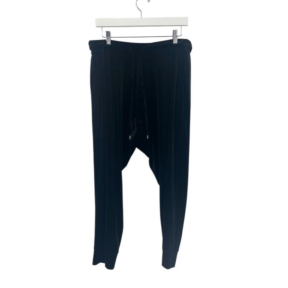 Eileen Fisher velvet jogger black sz M - Picture 3 of 7